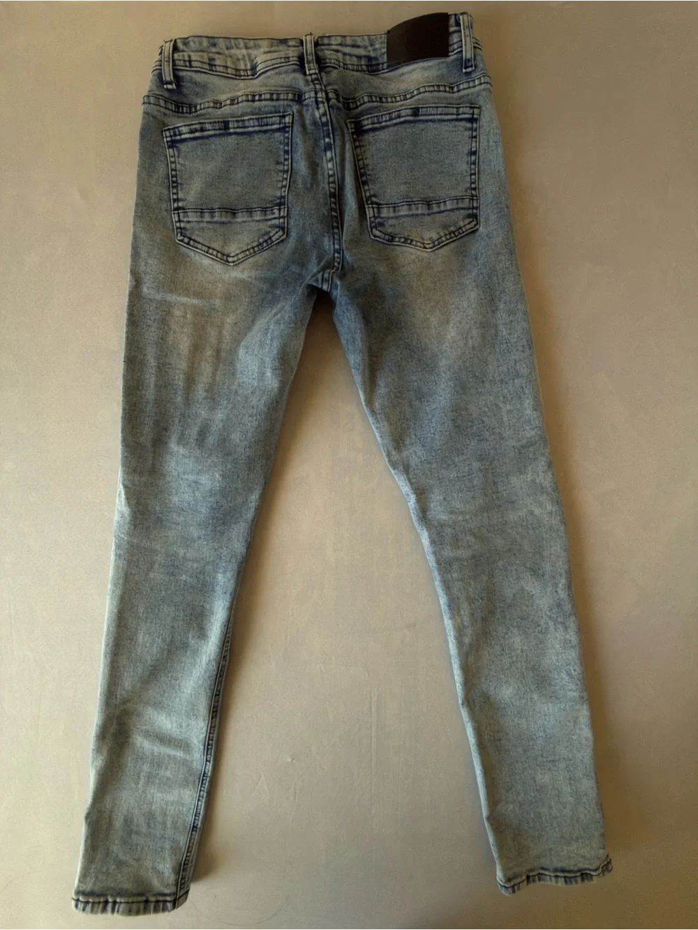 Slim Fit Men's Light Blue Washed Jeans
